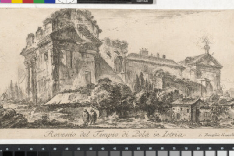 Rear View of Temple of Pola in Istria