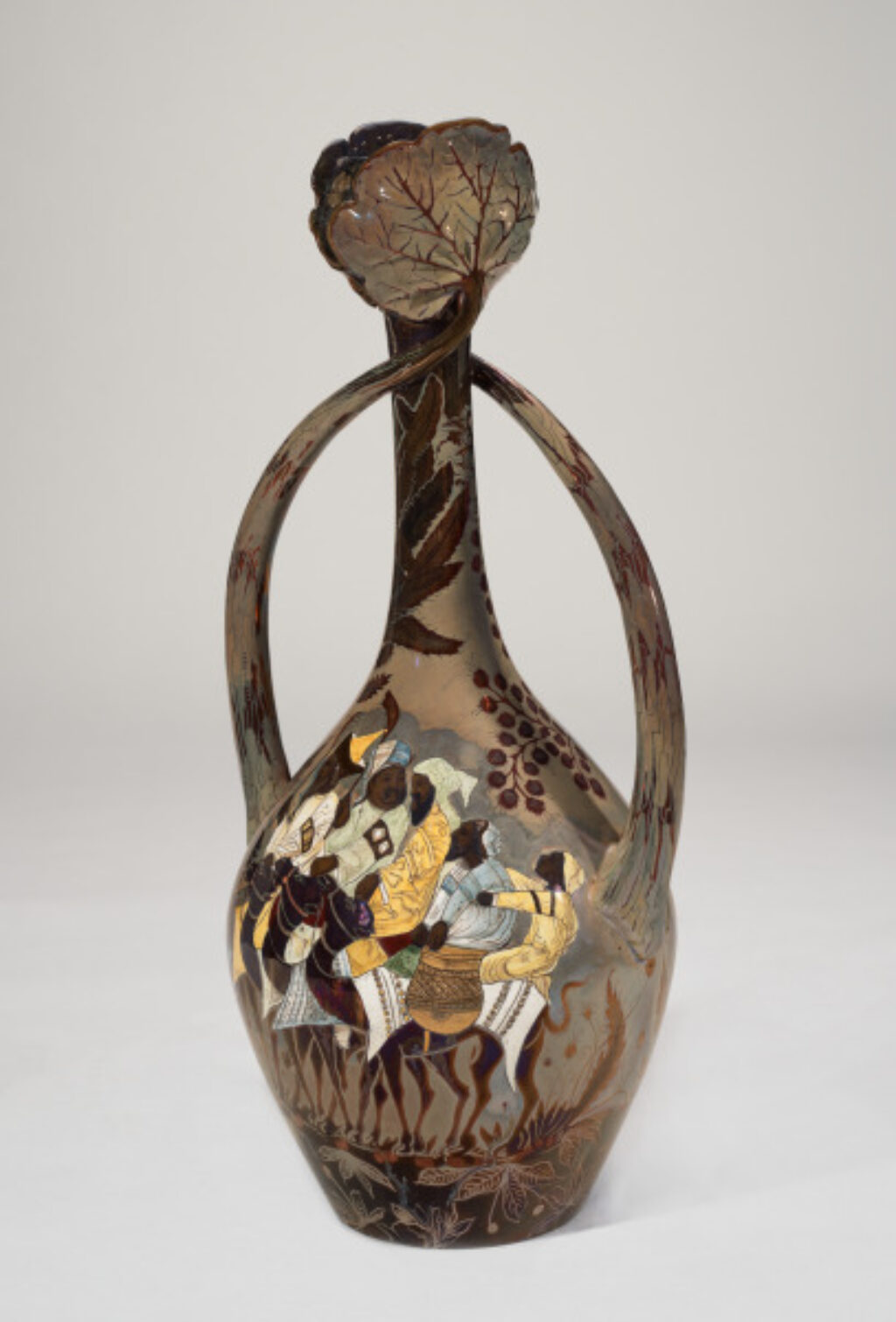 Vase with scenes from the Maqamat al-Ḥarīrī - Image 1