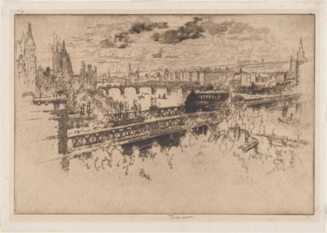 London Over Charing Cross Bridge