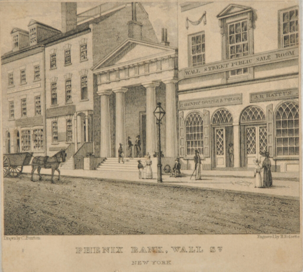 Phenix Bank, Wall St., New York