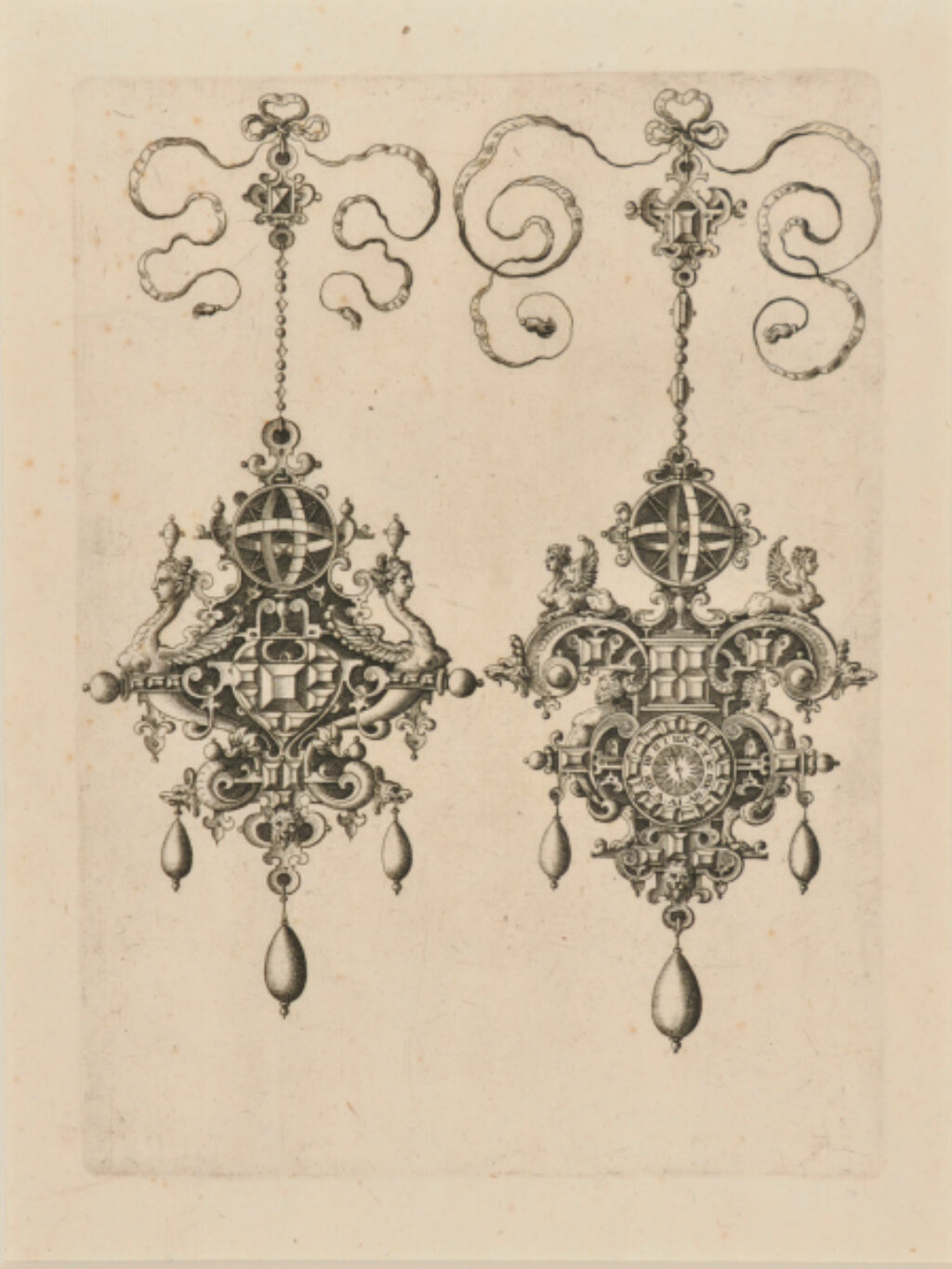 Plate from the series “Designs for Pendants”