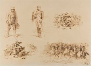 Military Sketches [5 drawings]