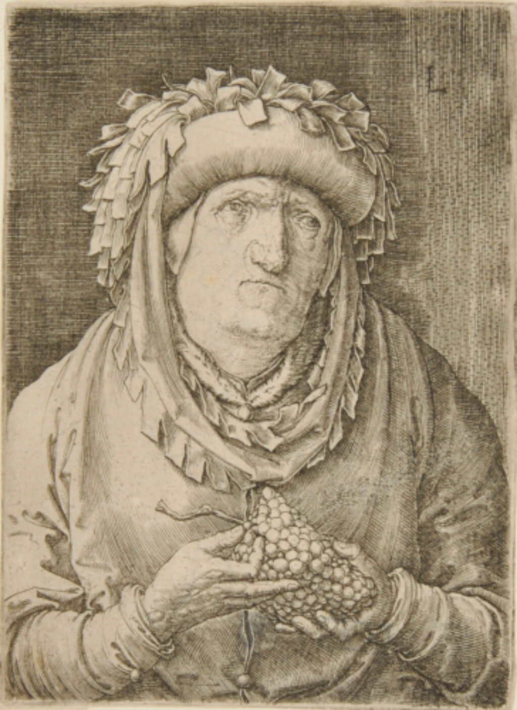 Old Woman with Grapes