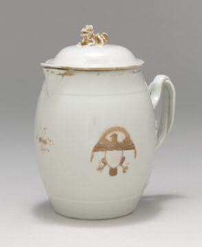 Export Covered Cider Jug Decorated with American Eagle