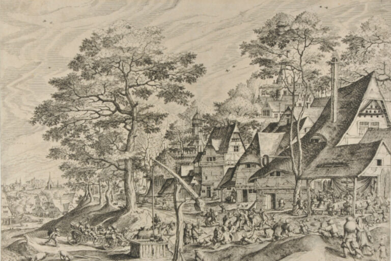 PEASANT FEAST IN A VILLAGE