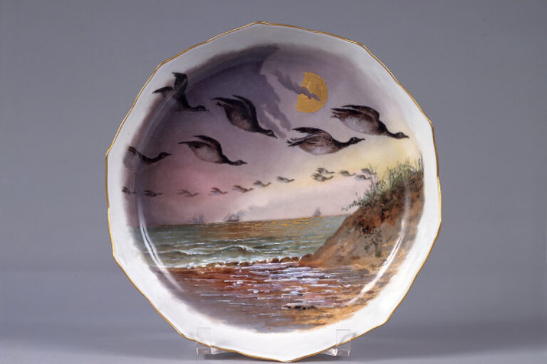 "SOUTHWARD FLIGHT OF DUCK" SOUP PLATE
