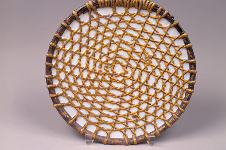 "INDIAN BASKET WEAVE" AFTER-COFFEE PLATE