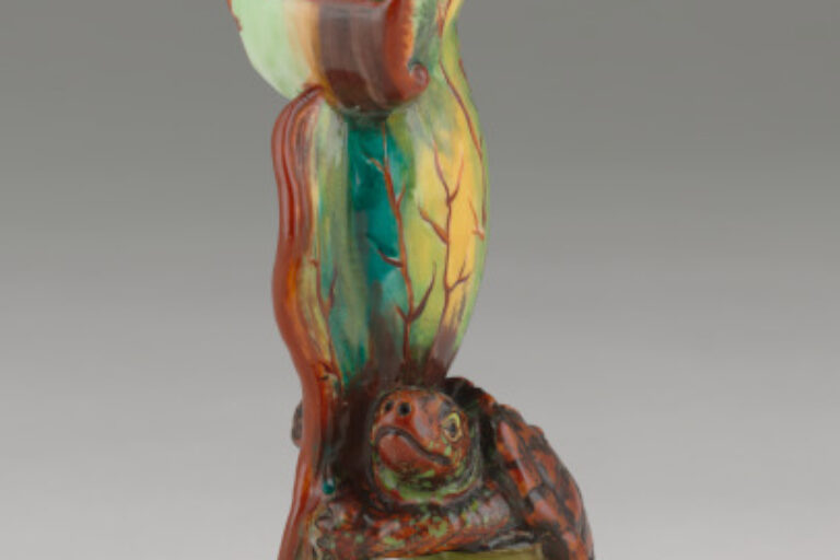 Turtle with Jack-in-the-Pulpit Vase