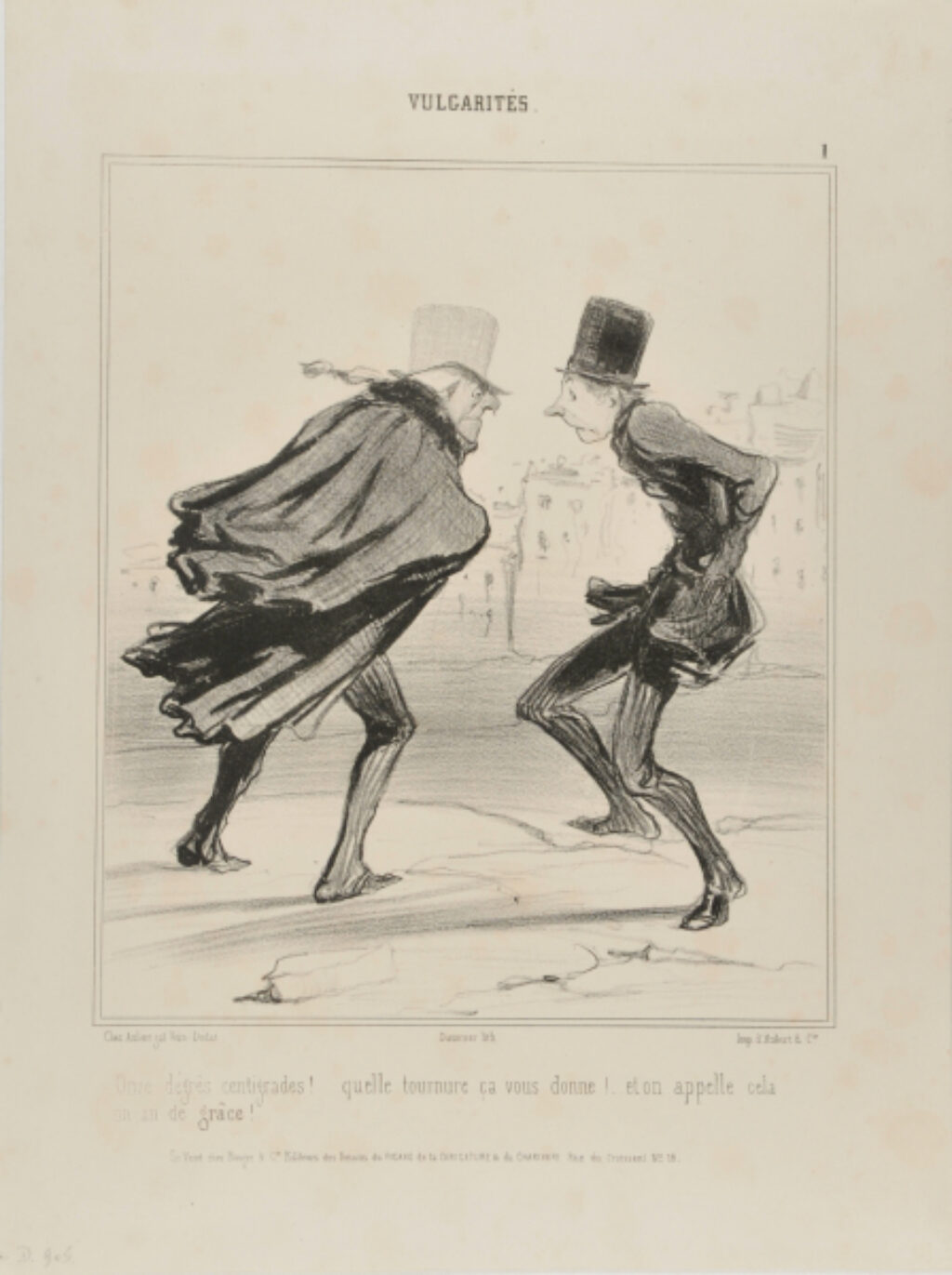 Onze degrés centigrades! quelle tournure ça vous donne! et on appelle cela un an de grâce!