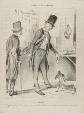 2 Heures. Le gouter d’azor. Que voulez vous, mon cher: cette bête n’a que moi, vous, vous avez tout le monde.