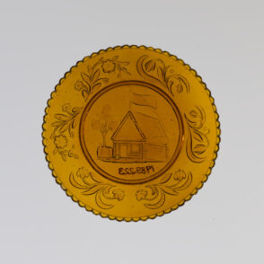 Harrison Log Cabin Cider Campaign Cup Plate