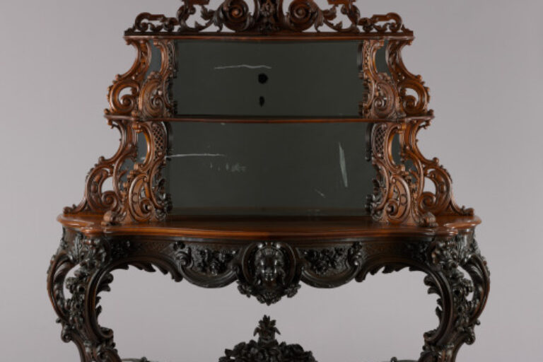 Side Table with Etagère