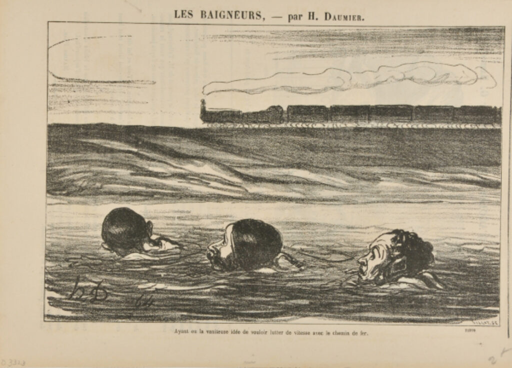 Ayant eu la vaniteuse idée de vouloir lutter de vitesse avec le chemin de fer.