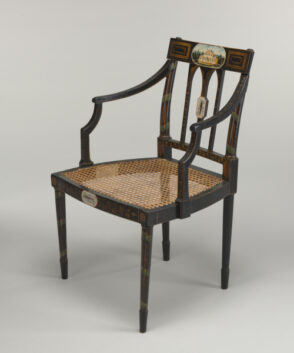 Armchair with a view of Willow Brook