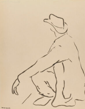 Seated Man, Facing Left