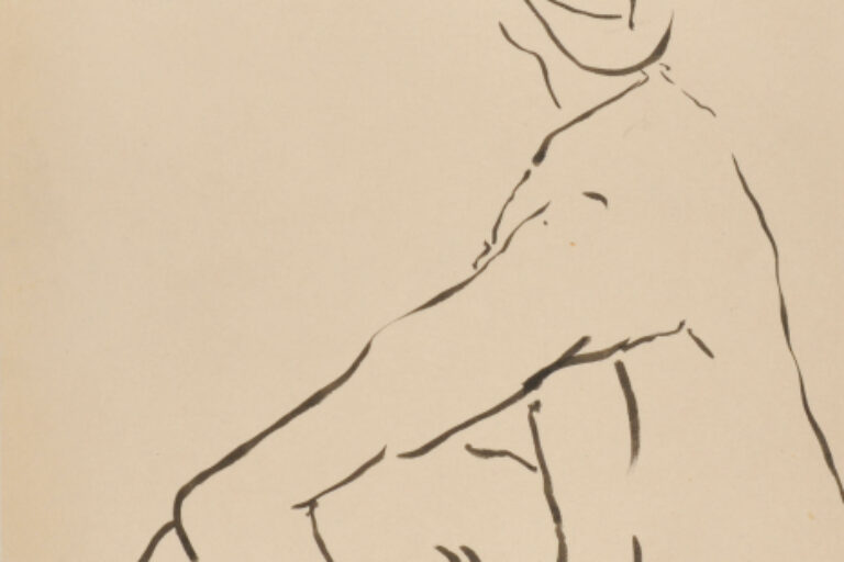 SEATED MAN, FACING LEFT