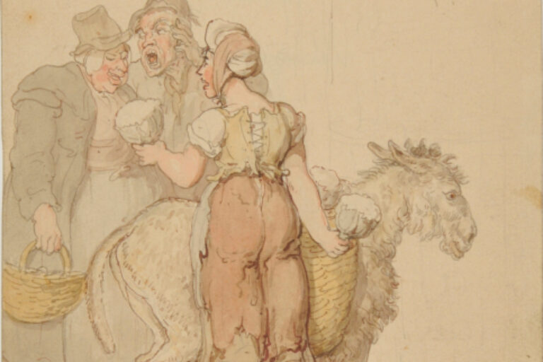 THE VEGETABLE SELLER (RECTO); MAN WITH A STICK (VERSO)