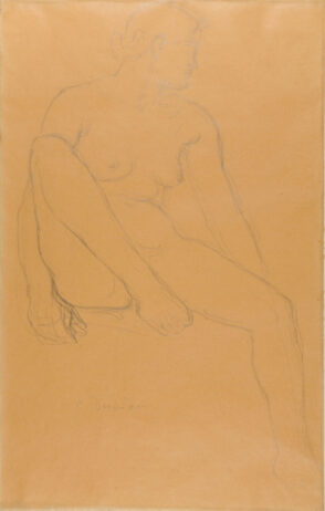 Seated Female Nude, Looking to the Right
