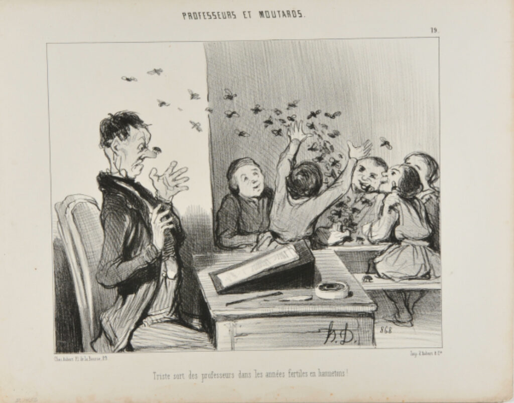 Triste sort des professeurs dans les années fertiles en hannetons!