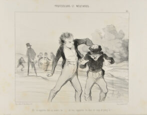 Ah! tu rapportes tout au maitre, toi….. eh! ben rapporte lui donc ce coup de poing là!…