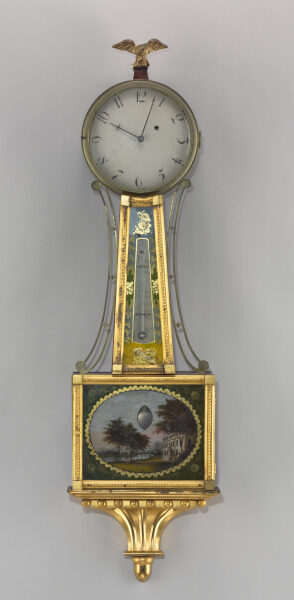 Wall Clock with Thermometer