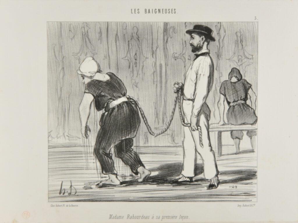 Madame Rabourdeau à sa première leçon.