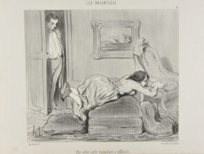 Une élève zélée travaillant à domicile.