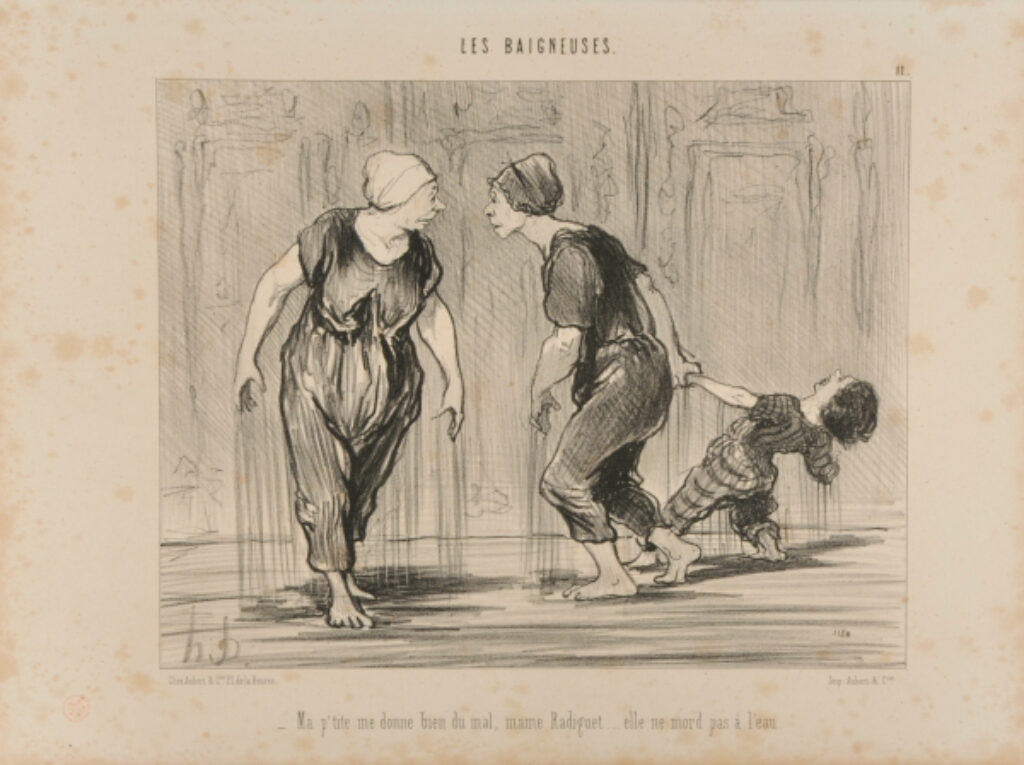 Ma p’tite me donne bien du mal, mame Radiguet… elle ne mord pas à l’eau.