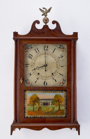 Pillar and Scroll Shelf Clock