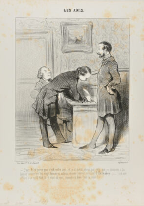 C’est bien parce que c’est votre ami, et qu’il m’est amené par vous que je consens à lui laisser souscrire les vingt dernières actions de mon journal colossal l’Européen . . . . . c’est une affaire d’or qu’il fait là et dont il vous remerciera bien dans la suite! . . . .