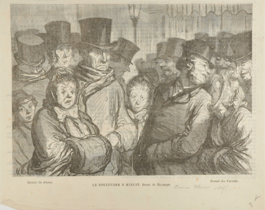 Le Boulevard du Temple à Minuit