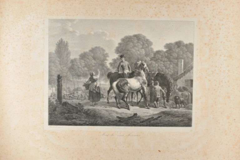 Miniature horsehair basket