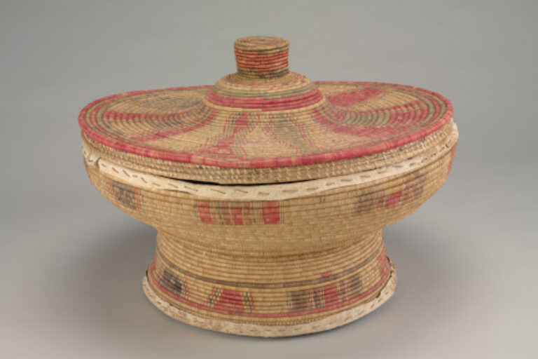 Basketry Table with Lid (Mesob)
