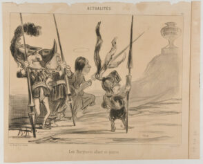 Les Burgraves allant en guerre.