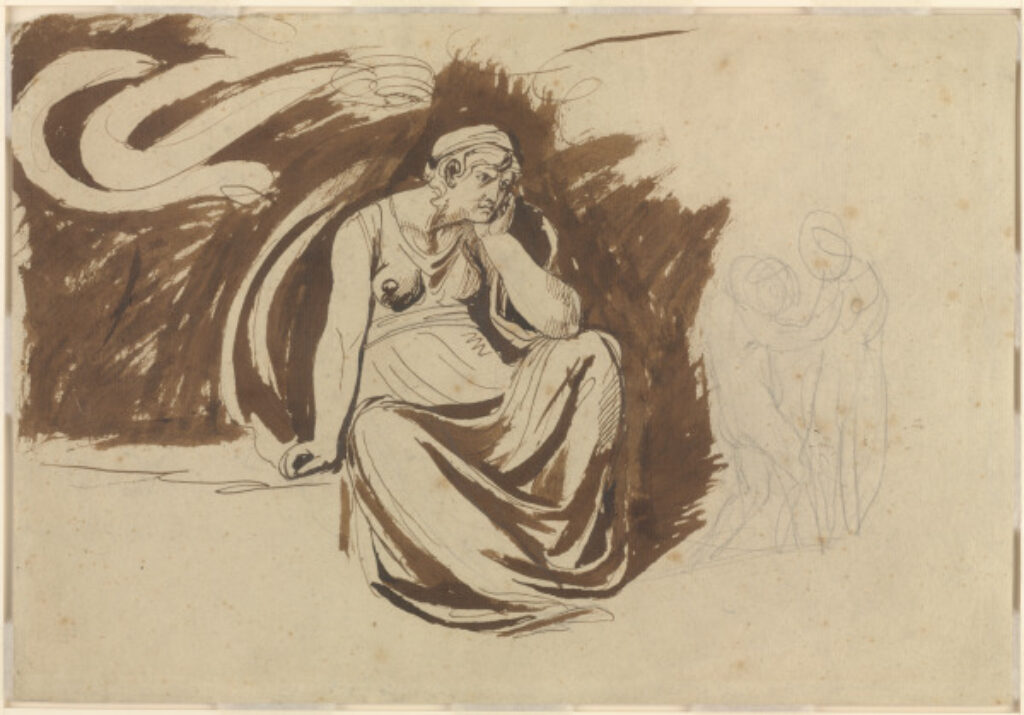 Medea Contemplating the Murder of Her Children (recto); Medea Contemplating the Murder of Her Children (verso) - Image 1