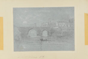 River Scene with Bridge