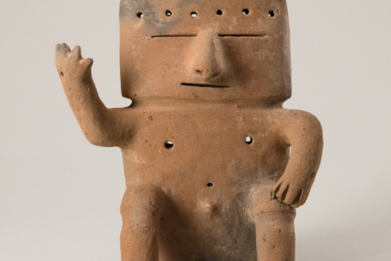 Seated male figure