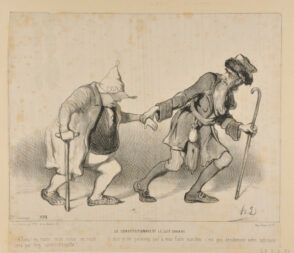 Le constitutionnel et the juif errant. Allons! en route, mon vieux, en route…….. si moi je ne parviens pas à vous faire marcher c’est que décidément votre infirmité sera par trop constitutionnelle!…