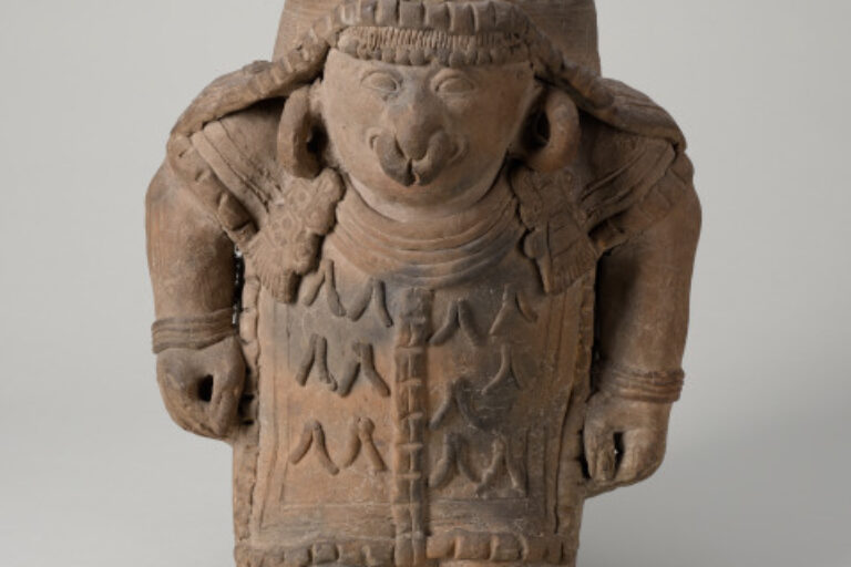 Effigy vessel of standing dignitary