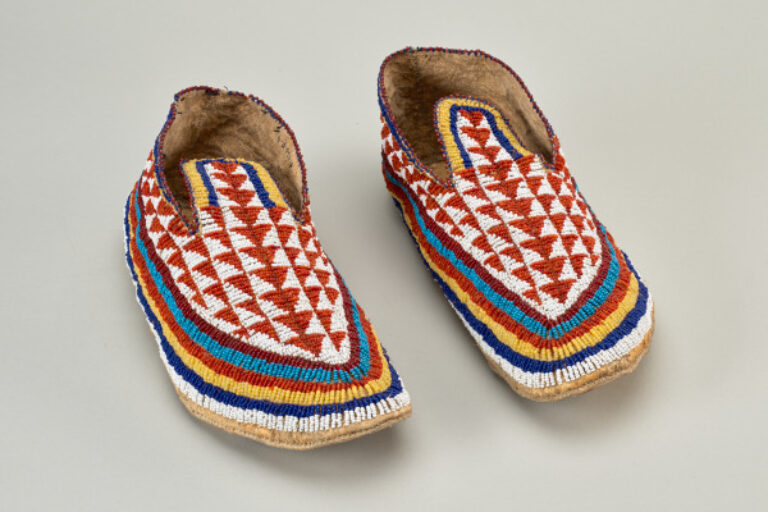 Pair of Man’s Beaded Moccasins
