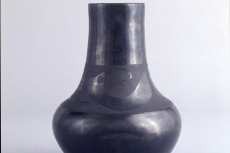 Vessel with Feathered Serpent (Avanyu)