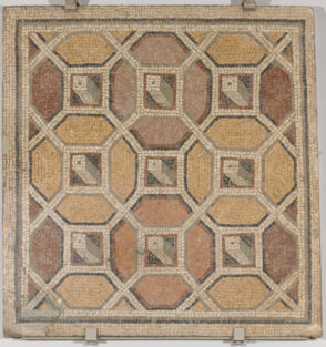 Fragment of floor mosaic depicting intersecting octagons