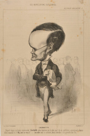 Lherbette. Député depuis un temps immémorial, Lherbette plus heureux que la plus part de ses confrères a encore eu la chance d’être renommé le 13 Mai, tout lui réussit! – Son nom seul le contrarie, aussi cherche-t-il à prendre l’air fin.