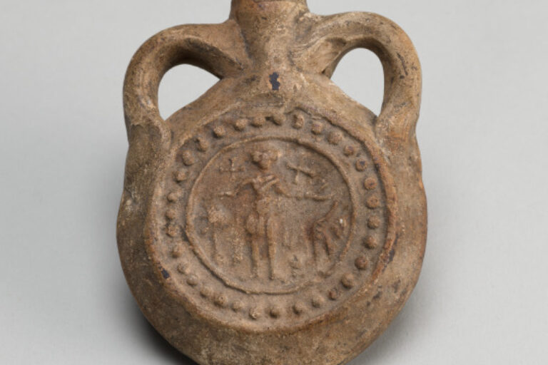 Pilgrim’s Flask (Ampulla) with Saint Menas