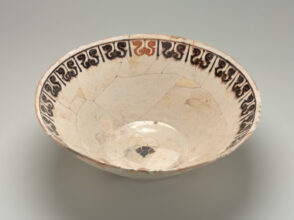 Large Bowl with Scroll Border