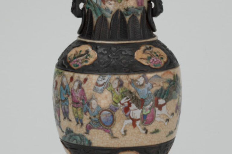 Vase Decorated with Scenes of Soldiers in Battle