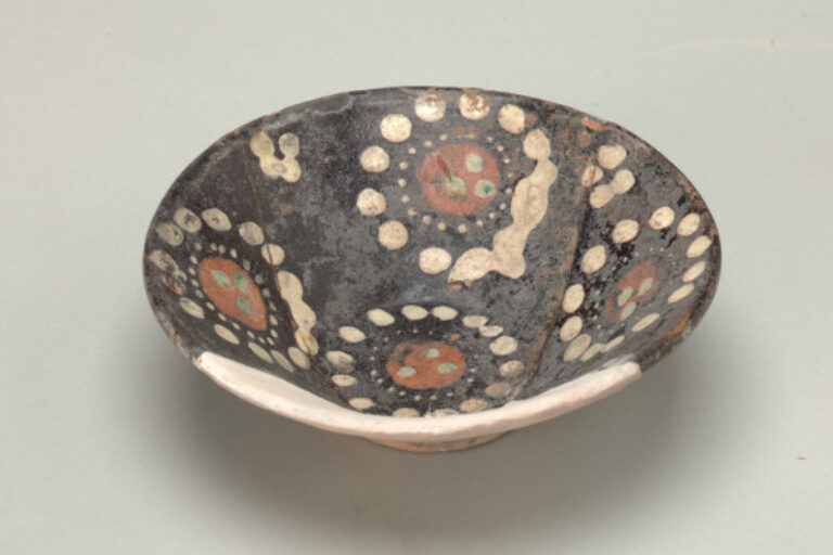 Bowl Decorated with Circles Formed of Dots