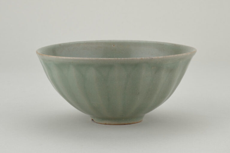 Bowl with Impressed Lotus Leaf Design