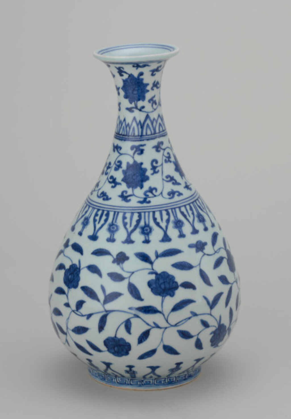 Wine Jar Decorated with Camellia Flowers and Leafy Vines - Image 4