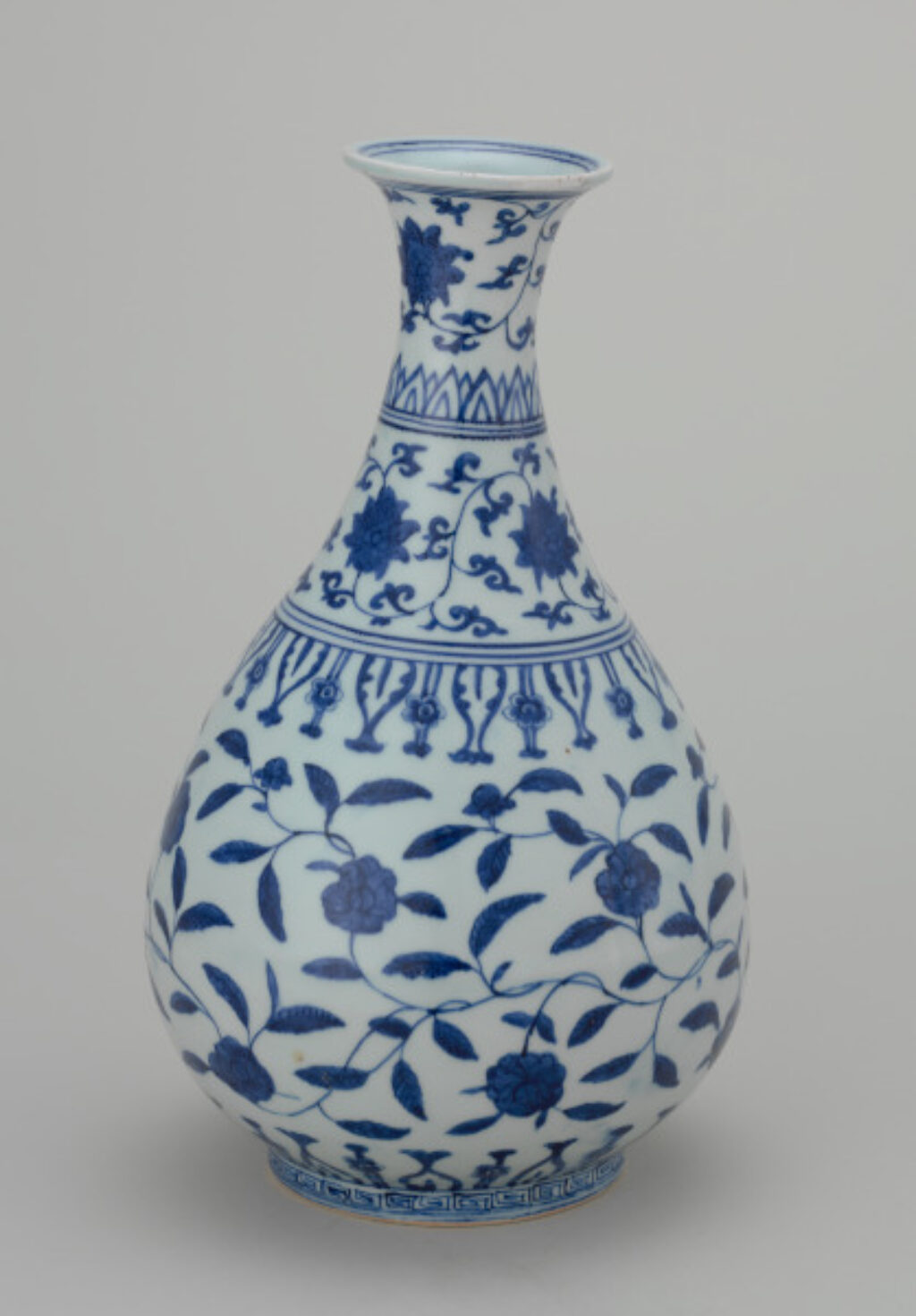 Wine Jar Decorated with Camellia Flowers and Leafy Vines - Image 2